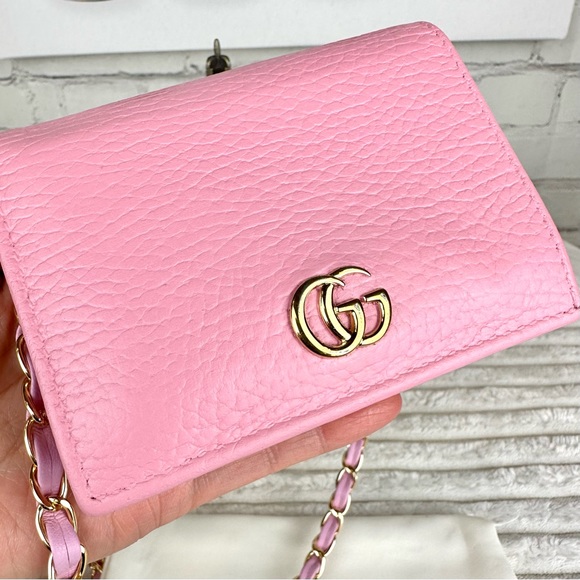 GUCCI Marmont Leather mini wallet bum bag or crossbody with chain and du… - Picture 5 of 16